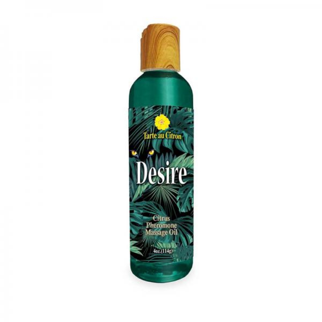 Desire Pheromone Massage Oil Citrus 4 Oz. - Sensual Massage Oils & Lotions