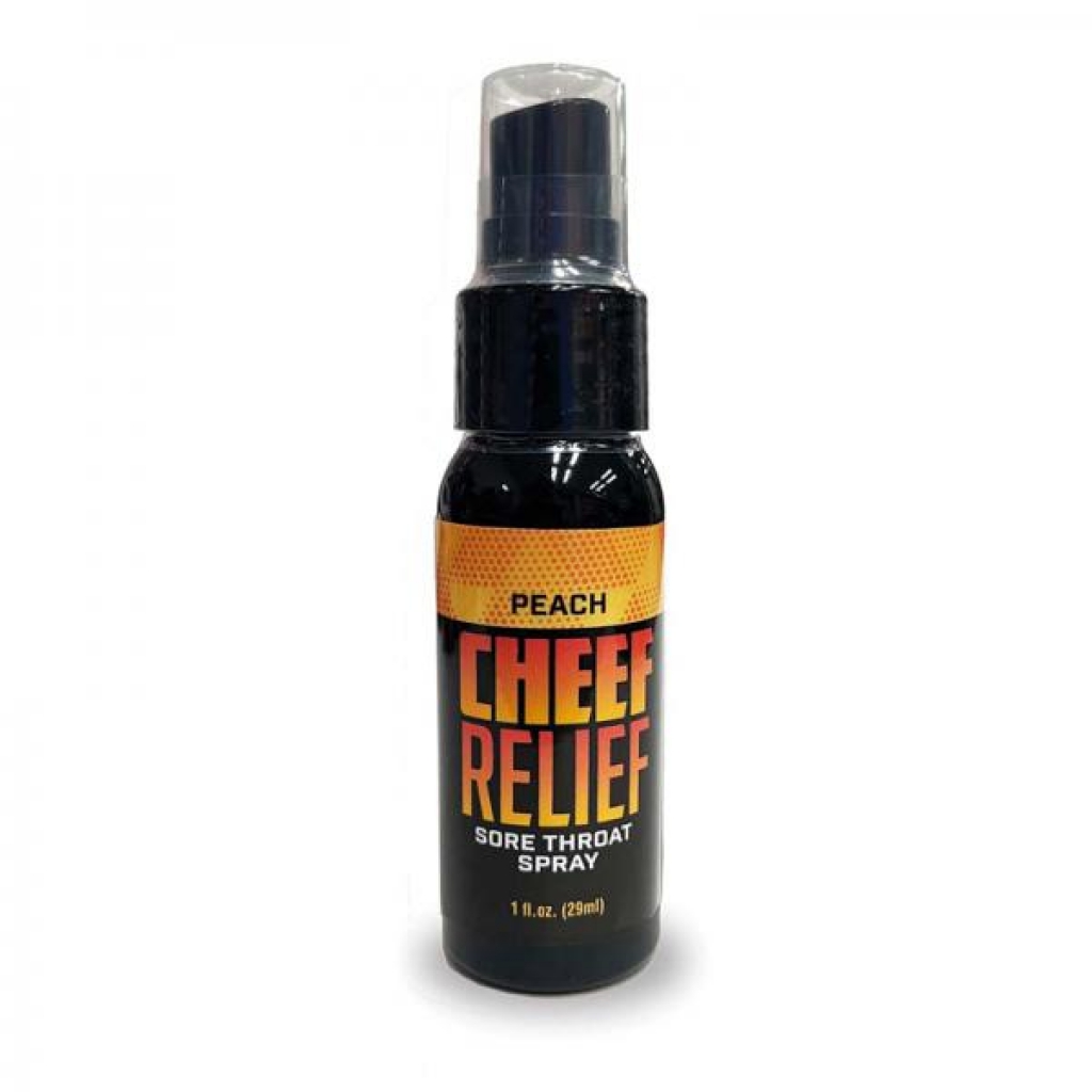 Cheef Relief Throat Spray Peach 1 Oz. - Oral Sex