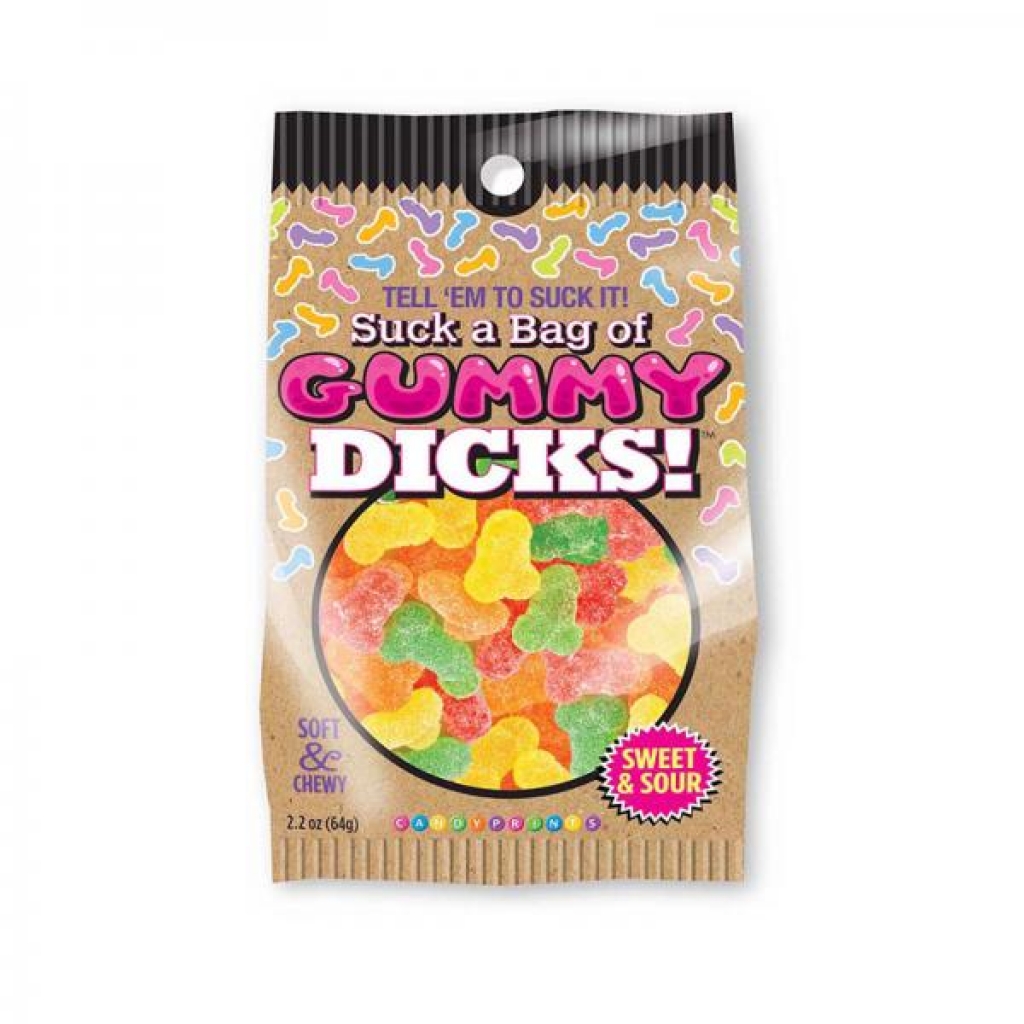 Suck A Bag Of Gummy Dicks 4 Oz. Bag - Adult Candy and Erotic Foods
