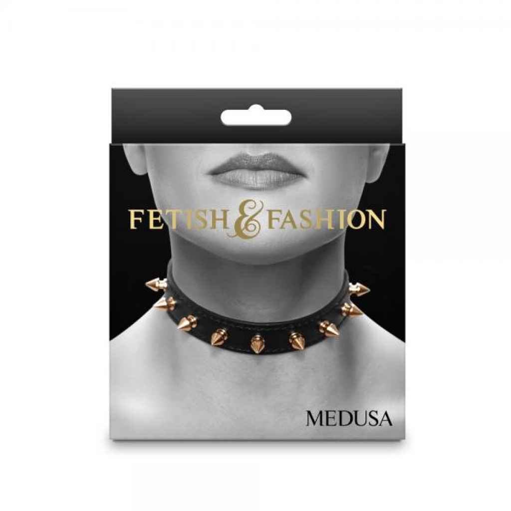 Fetish & Fashion Medusa Collar Black - Collars & Leashes