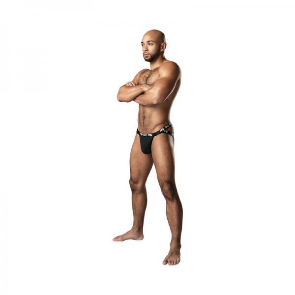 Male Power Infinite Comfort Amplifying Strappy Jock Black S/m - Mens Underwear