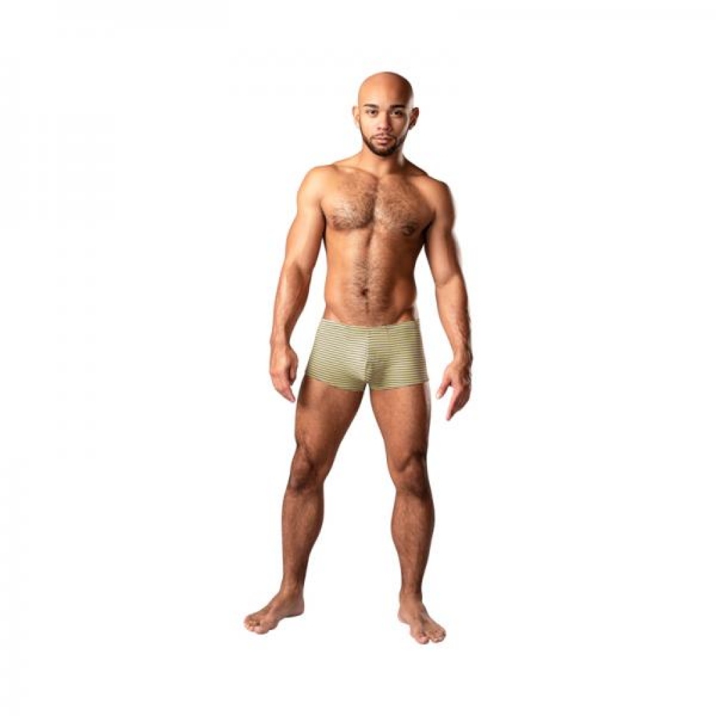 Male Power Cabana Banana Mini Short Yellow/grey M - Mens Underwear