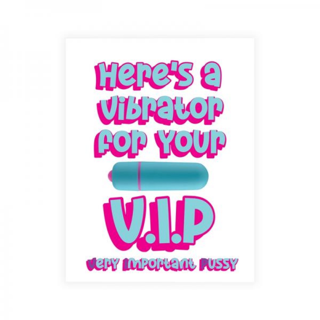 Naughty Vibes Vip Greeting Card - Gag & Joke Gifts