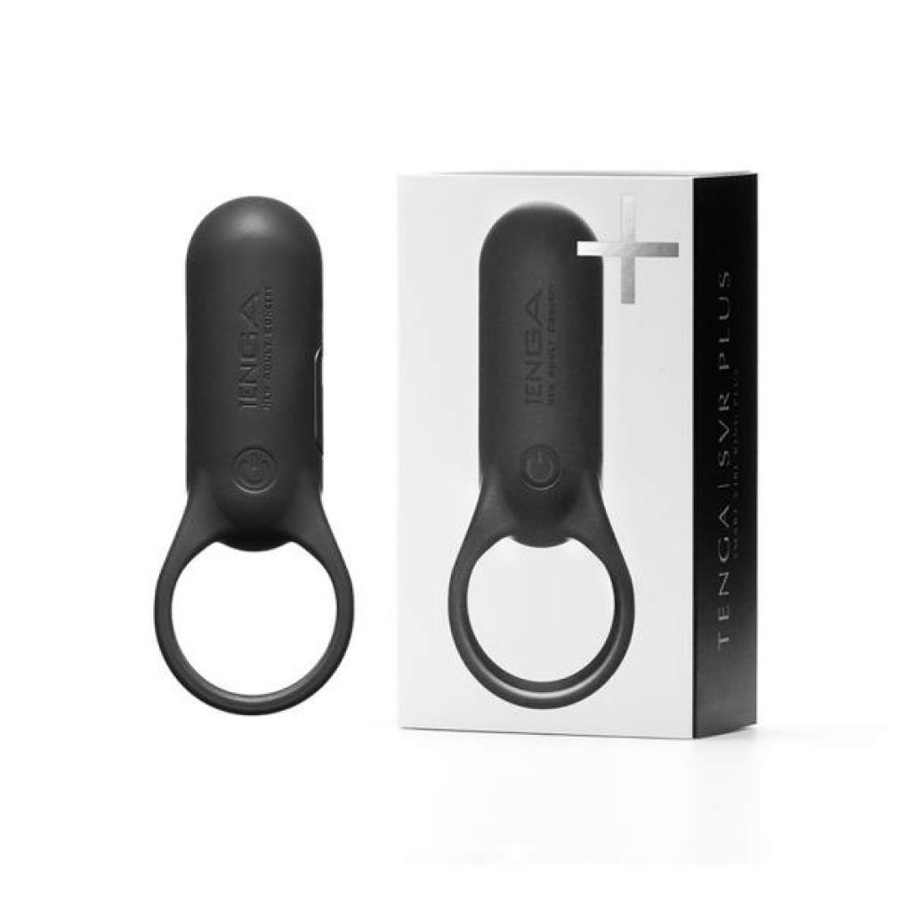 Tenga Svr Plus Smart Vibe Ring Black - Couples Penis Rings