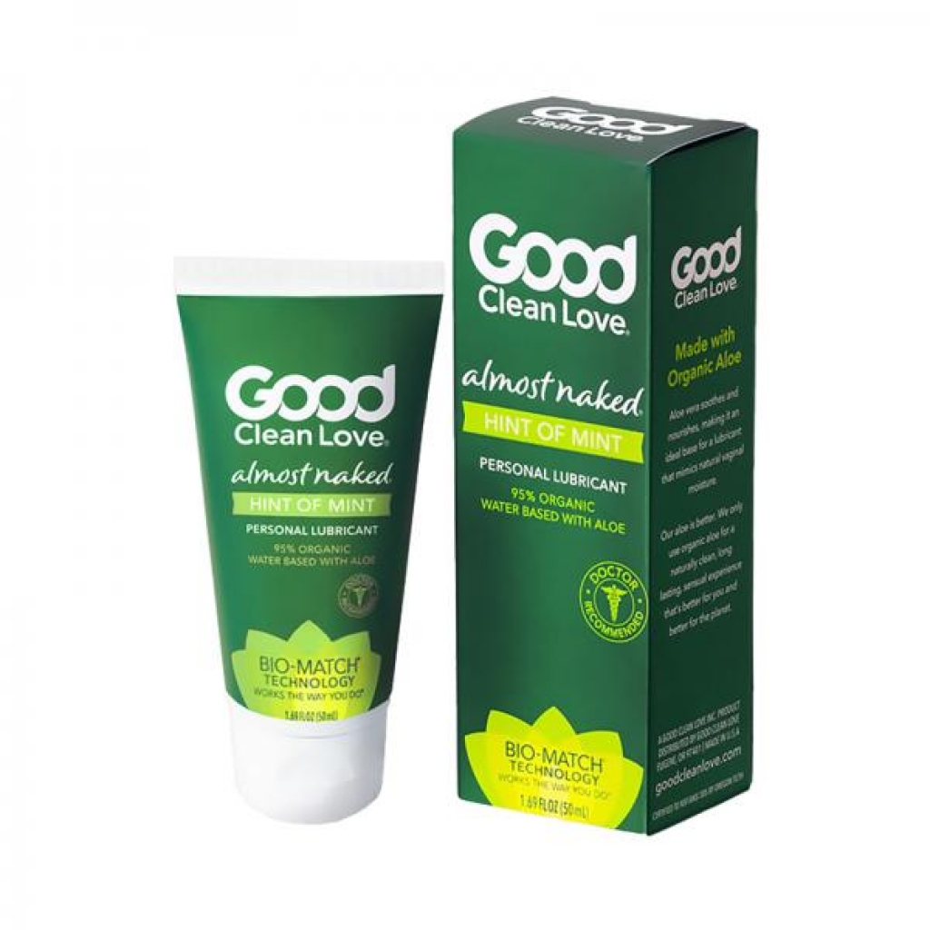Good Clean Love Almost Naked Hint Of Mint Personal Lubricant 1.69 Oz. - Lickable Body