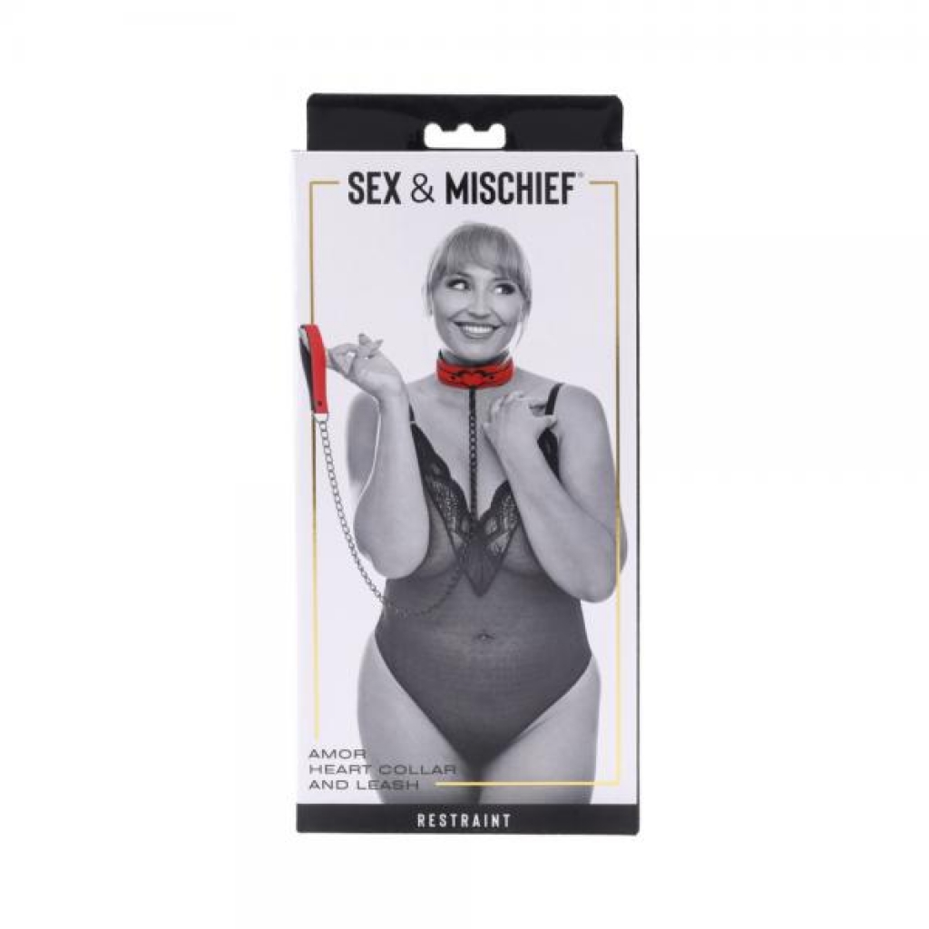 Sportsheets Sex & Mischief Amor Collar And Leash - Collars & Leashes
