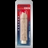 Quivering Cock Vibrator With Sleeve 8 Inches Beige - Realistic