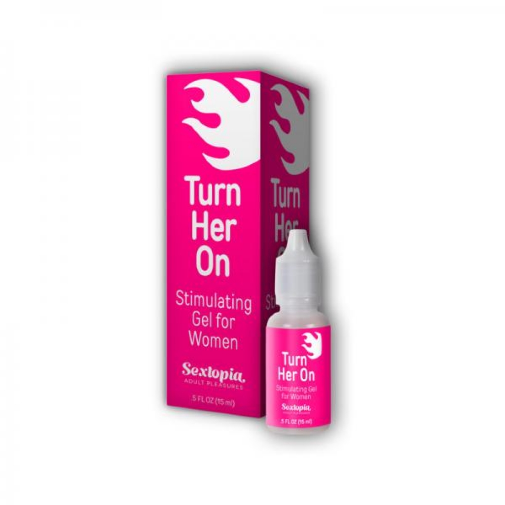 Sextopia Turn Her On Stimulating Gel For Women .5 Oz. Bottle - For Women