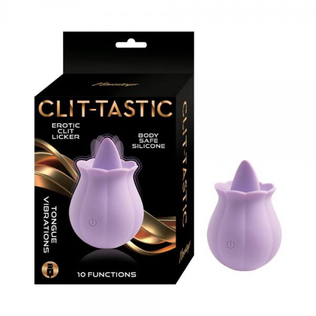Clit-tastic Erotic Clit Licker Lavender - Tongues