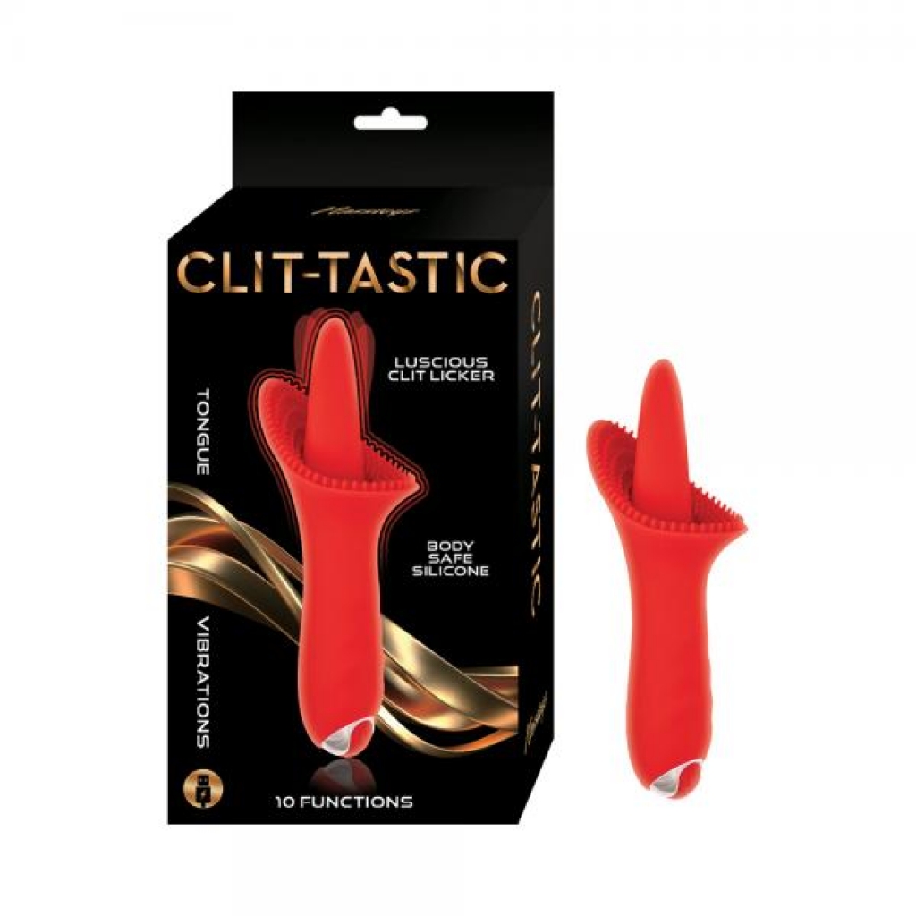 Clit-tastic Luscious Clit Licker Red - Tongues