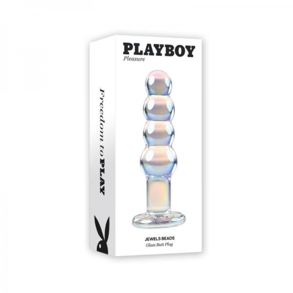 Playboy Jewels Beads Glass Dildo - Anal Beads