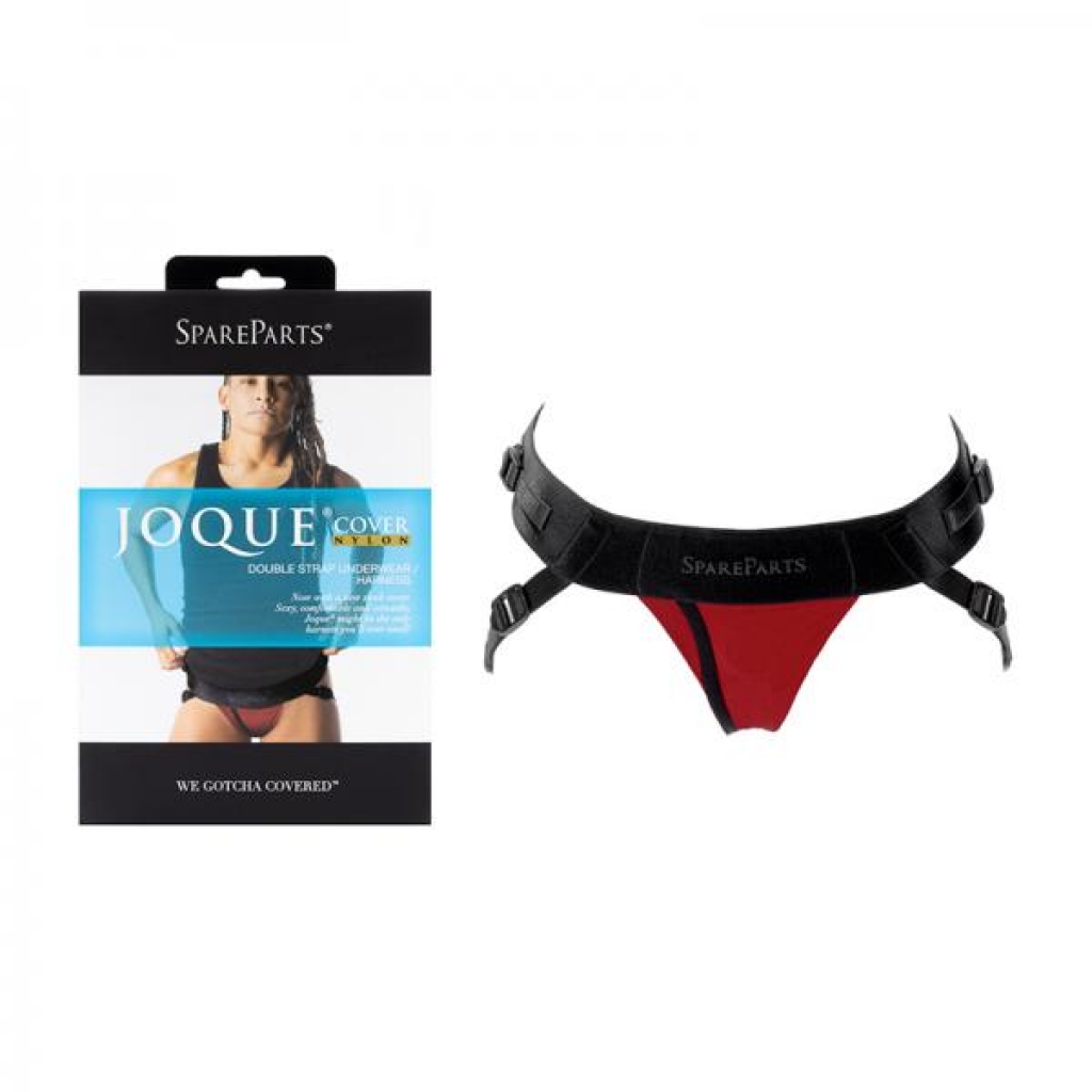 Spareparts Joque Cover Underwear Harness Red (double Strap) Size B Nylon - Harnesses
