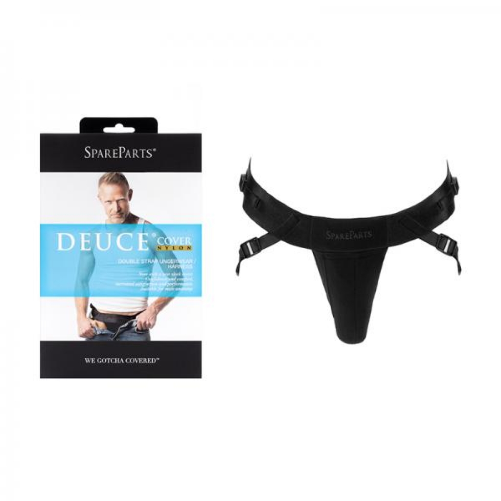 Spareparts Deuce Cover Underwear Harness Black (double Strap) Size A Nylon - Harnesses