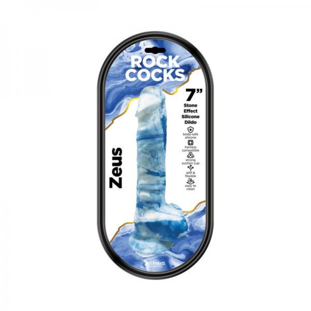 Rock Cocks Zeus Marble Silicone Dildo 7 In. - Realistic Dildos & Dongs