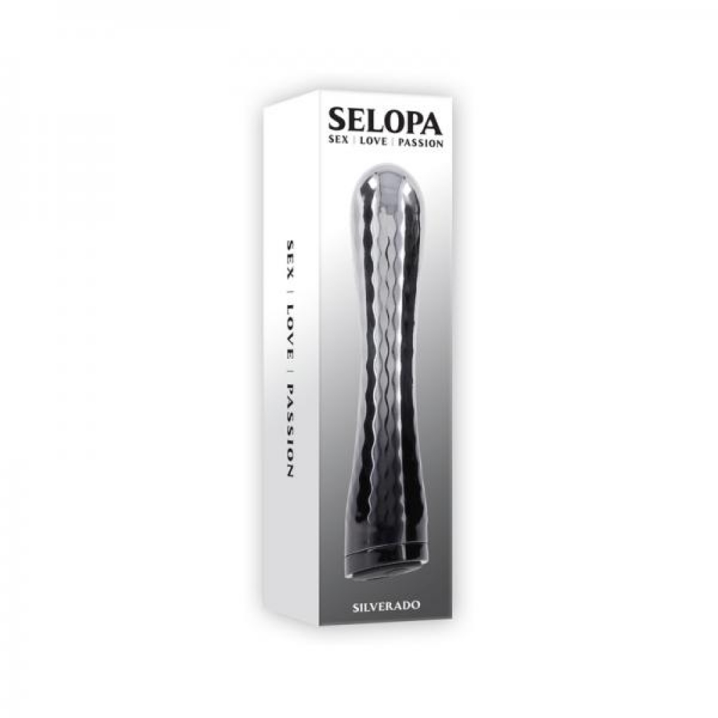 Selopa Silverado Rechargeable Vibrator Abs Plastic & Silicone Silver/black - Traditional