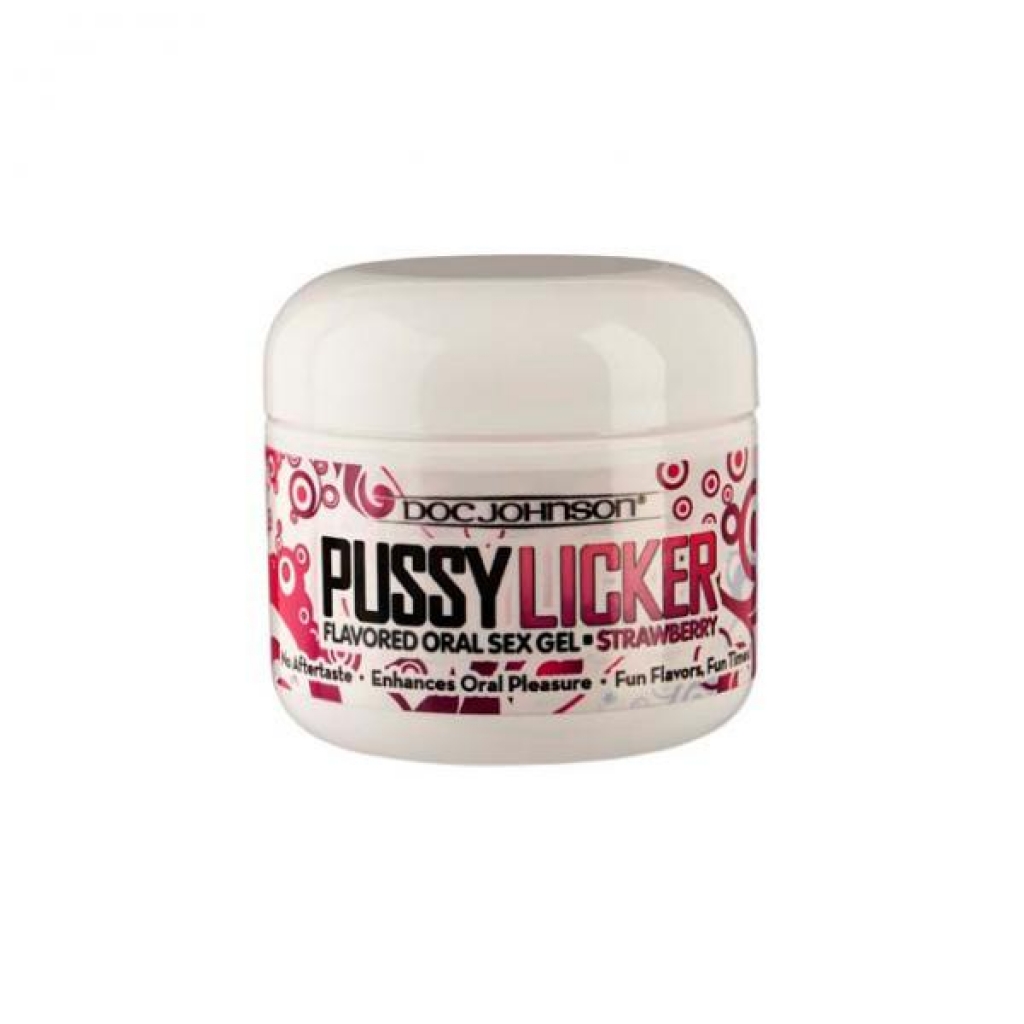 Pussy Licker: Strawberry 2oz. Jar - Oral Sex