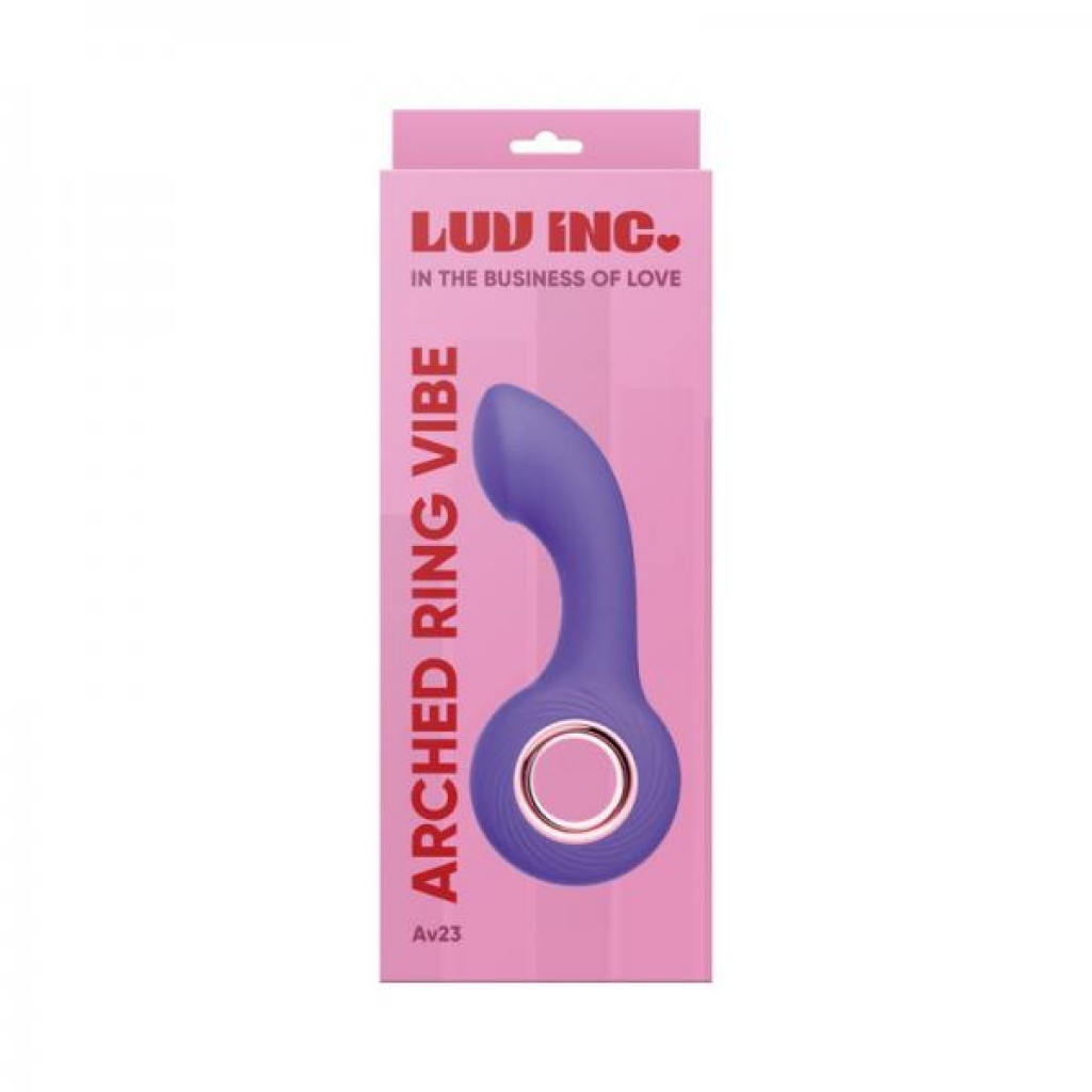 Luv Inc Av23: Arched Ring Vibe Purple - G-Spot Vibrators