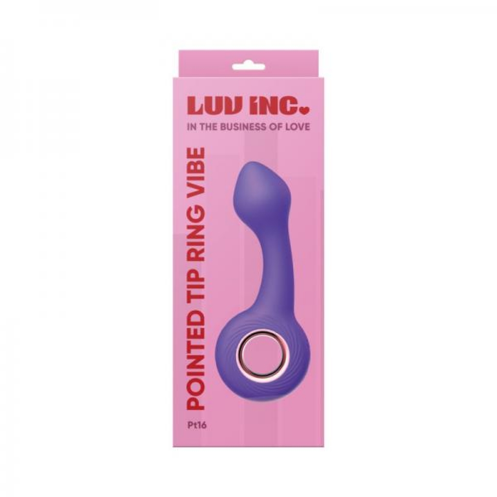 Luv Inc Pt16: Pointed Tip Ring Vibe Purple - G-Spot Vibrators
