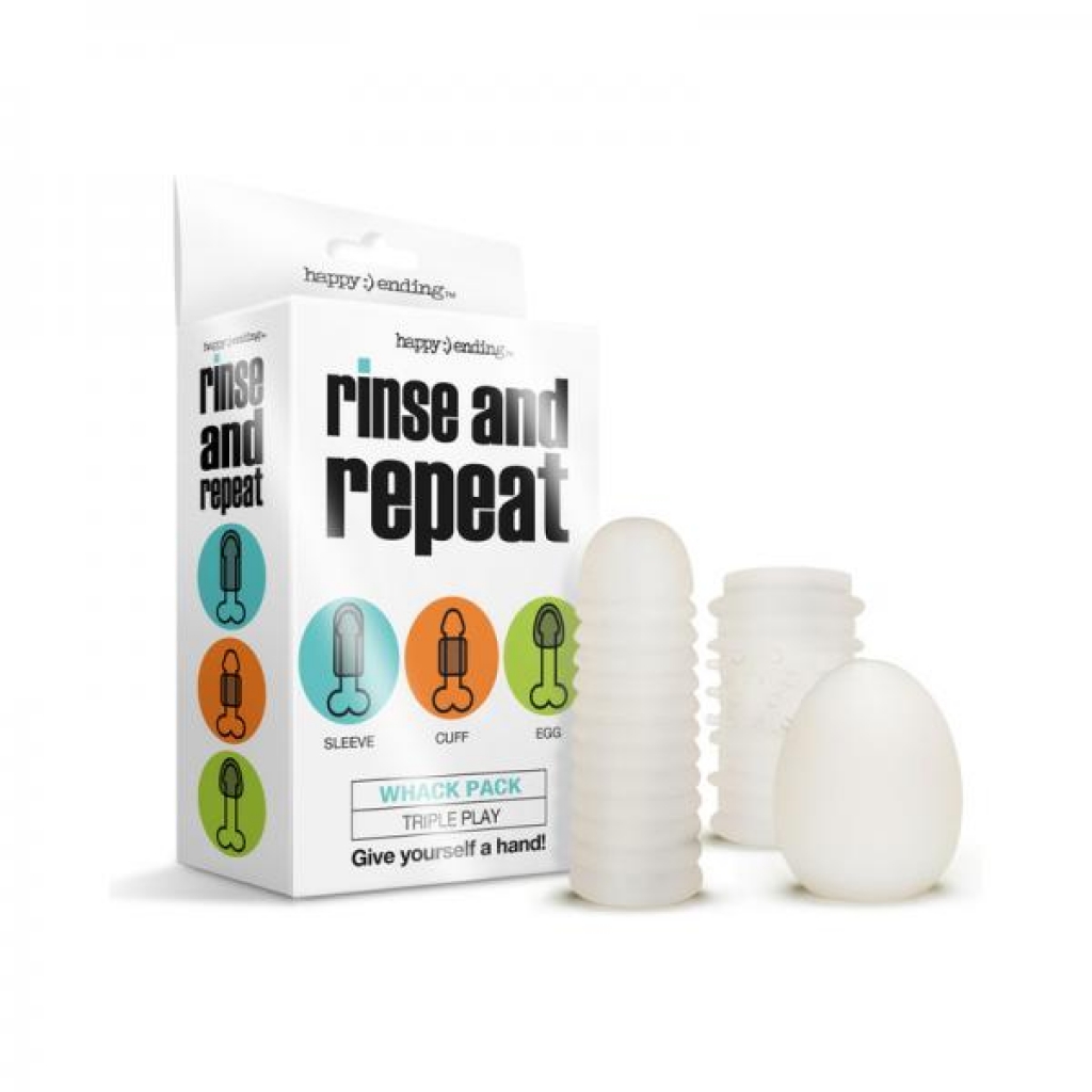 Rinse And Repeat Whack Pack Triple Play - Masturbation Sleeves