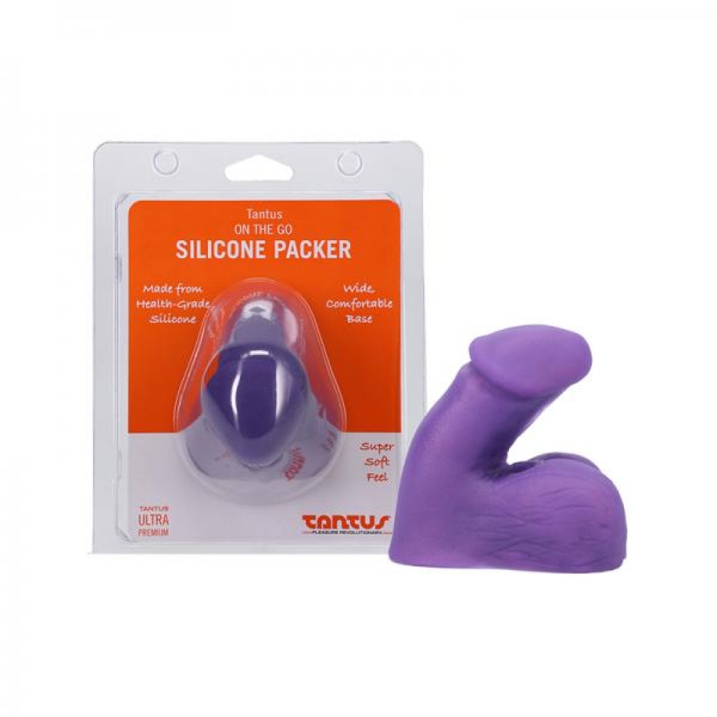 Tantus On The Go Silicone Packer Amethyst (clamshell) - Fetish Clothing