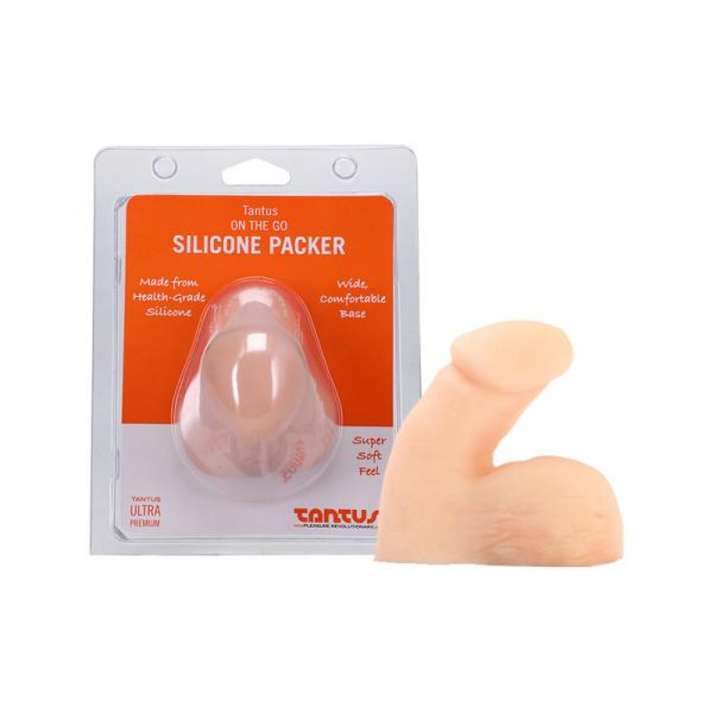 Tantus On The Go Silicone Packer Cream (clamshell) - Mens Cock & Ball Gear