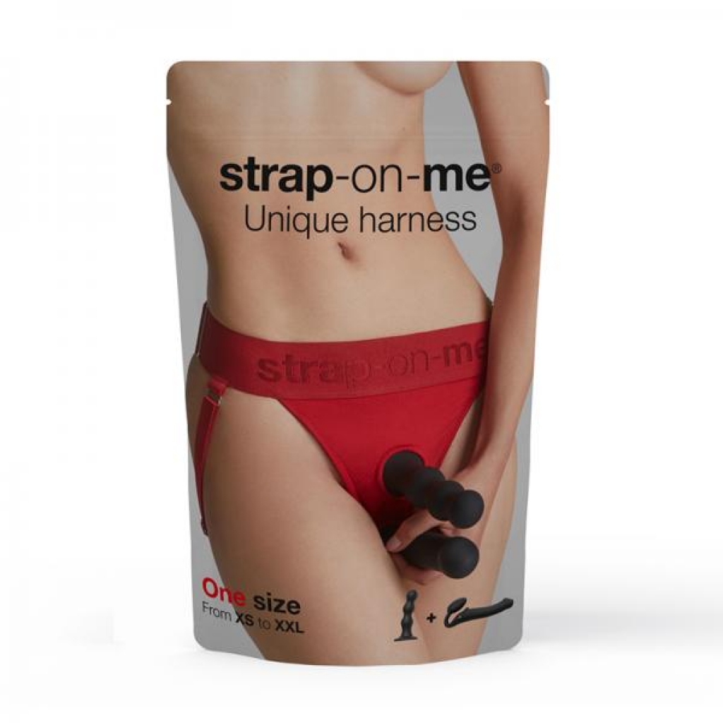 Strap-on-me Harness Lingerie Unique One Size Red - Harnesses