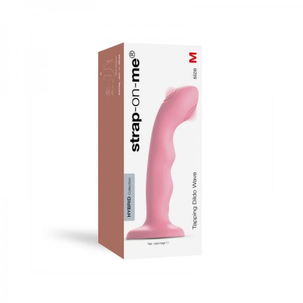 Strap-on-me Tapping Dildo Wave Coral Pink - Realistic Dildos & Dongs