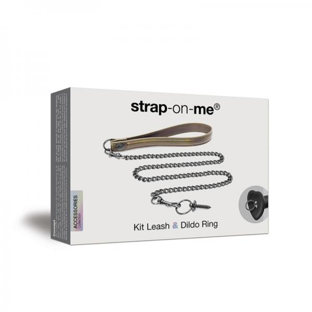 Strap-on-me Leash And Dildo Ring Kit - Collars & Leashes