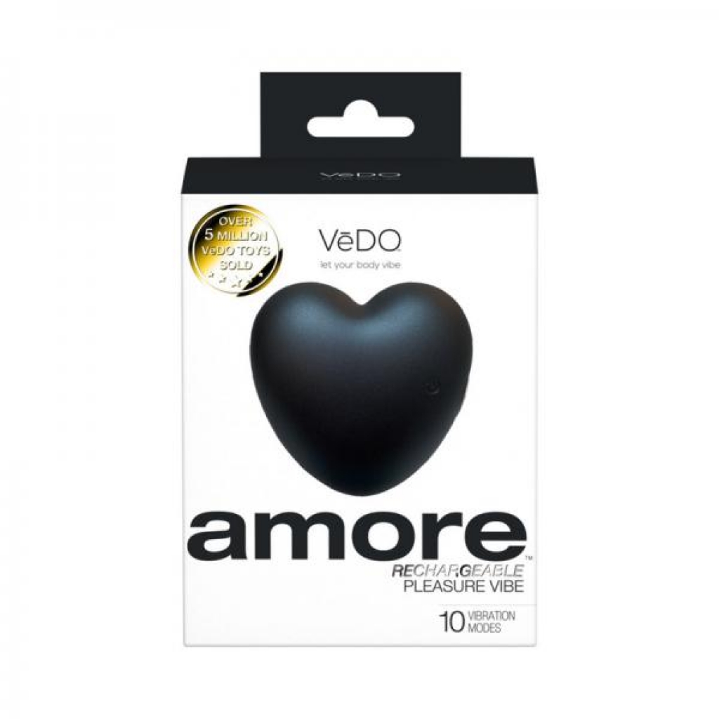 Vedo Amore Rechargeable Pleasure Vibe Black - Palm Size Massagers