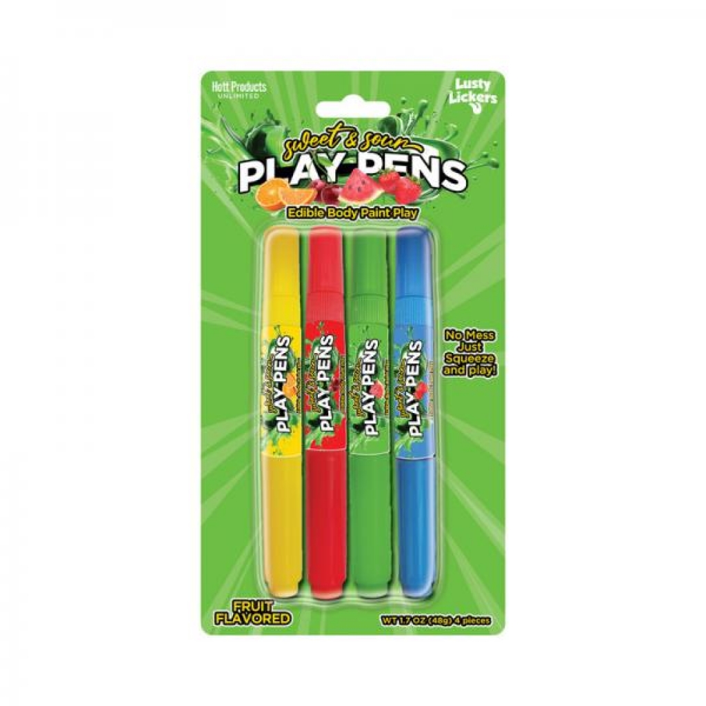 Sweet & Sour Play Pens 4-pack - Adult Candy and Erotic Foods