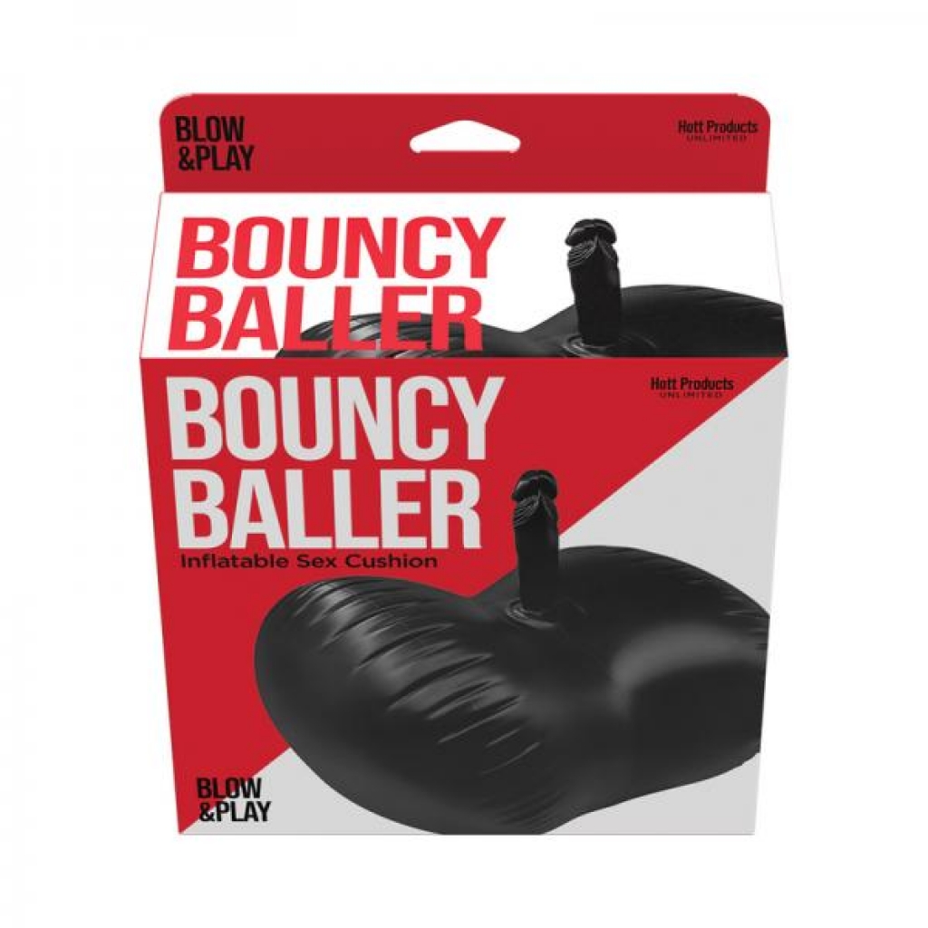Bouncy Baller Inflatable Cushion With Dildo And Foot Pump - Sex Machines