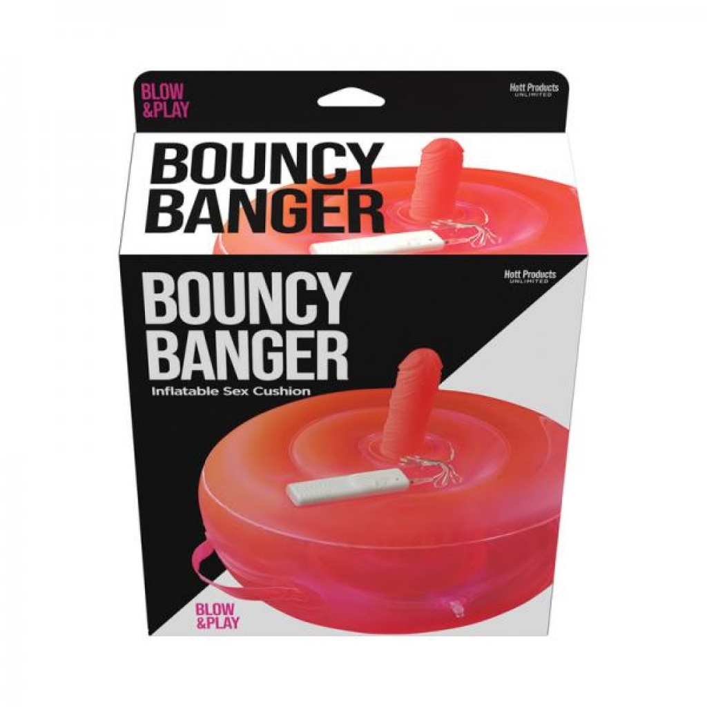 Bouncy Banger Inflatable Cushion With Wire Controller Vibrating Dildo - Modern Vibrators