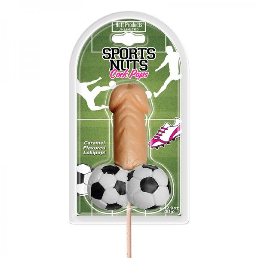 Sports Nuts Cock Pop Soccer Balls Caramel - Adult Candy and Erotic Foods