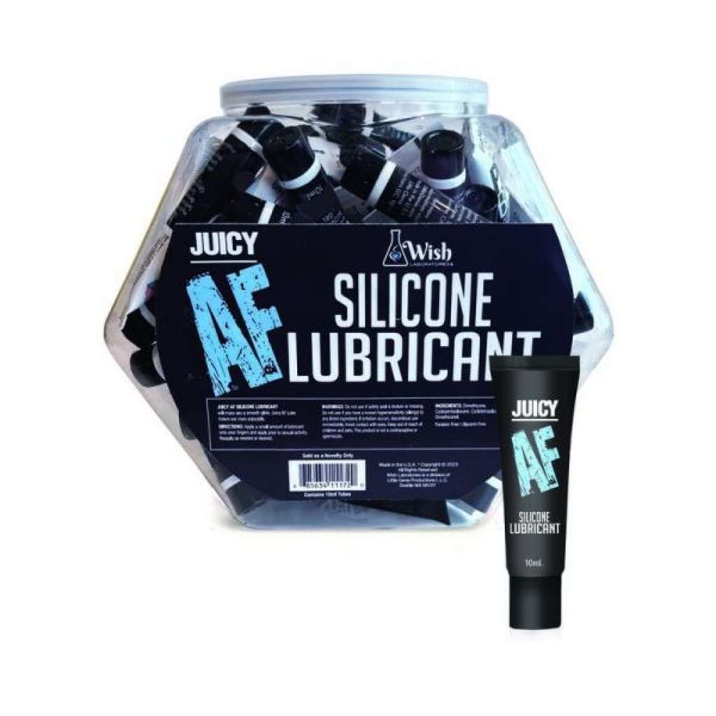 Juicy Af Silicone Lubricant 10ml 65-piece Fishbowl - Lubricants