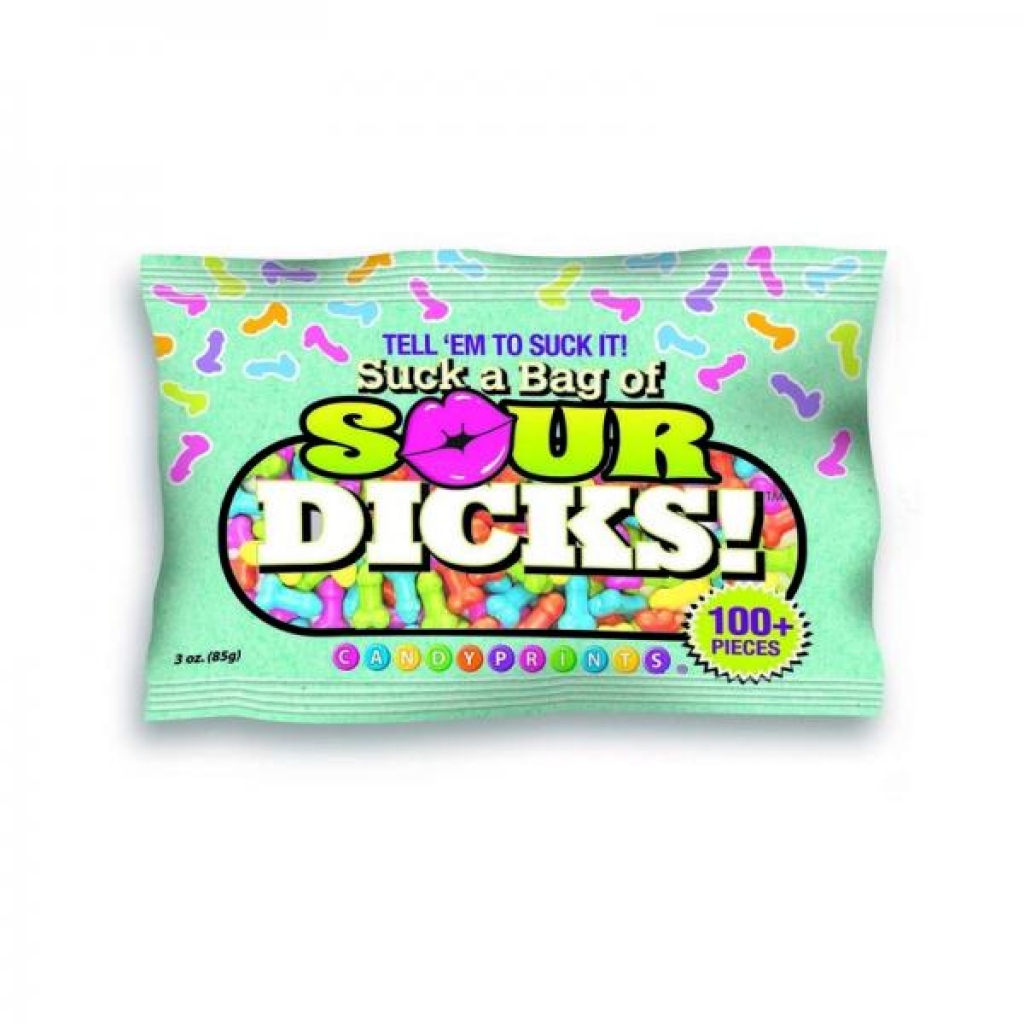 Suck A Bag Of Sour Dicks! 3 Oz. Bag - Adult Candy and Erotic Foods