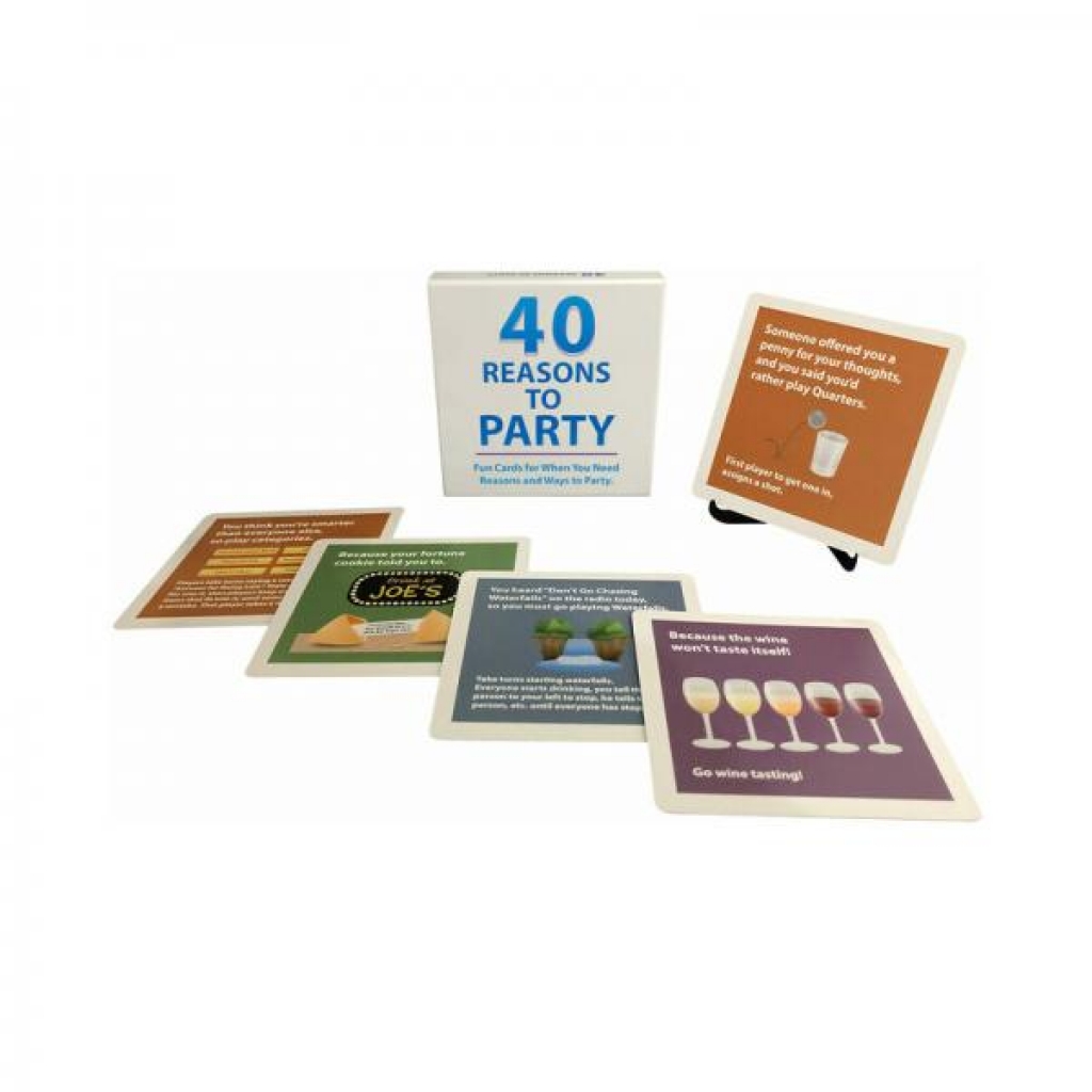 40 Reasons To Party Cards - Party Hot Games