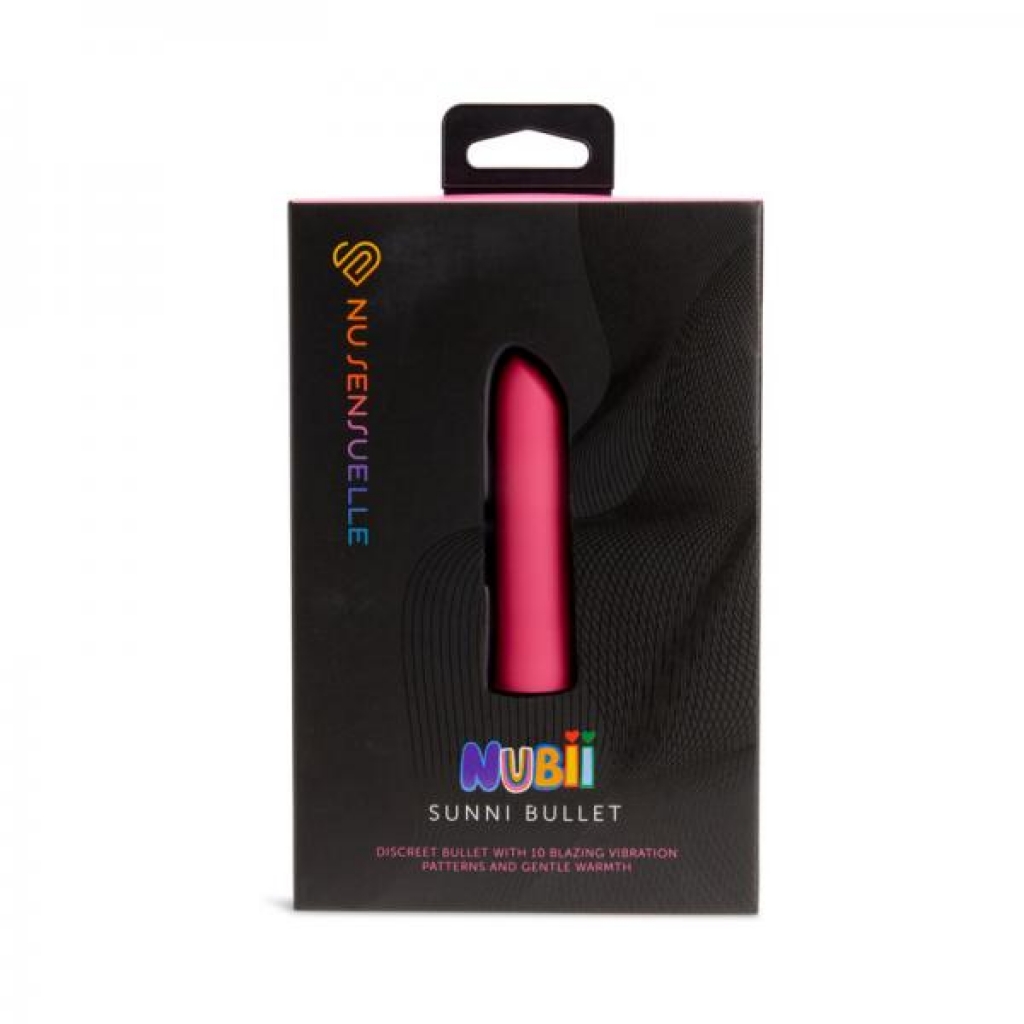 Nu Sensuelle Sunni Nubii Warming Bullet Pink - Bullet Vibrators