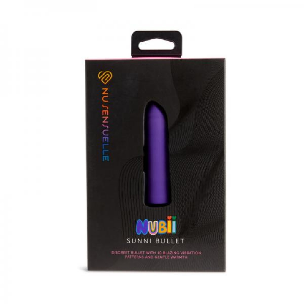 Nu Sensuelle Sunni Nubii Warming Bullet Purple - Bullet Vibrators