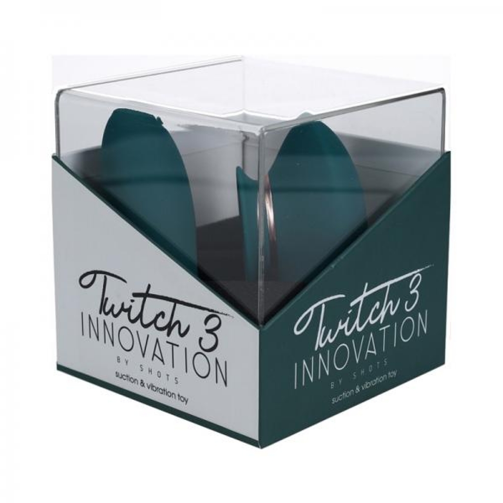 Twitch 3 Silicone Rechargeable Vibrator & Suction Forest Green - Clit Suckers & Oral Suction