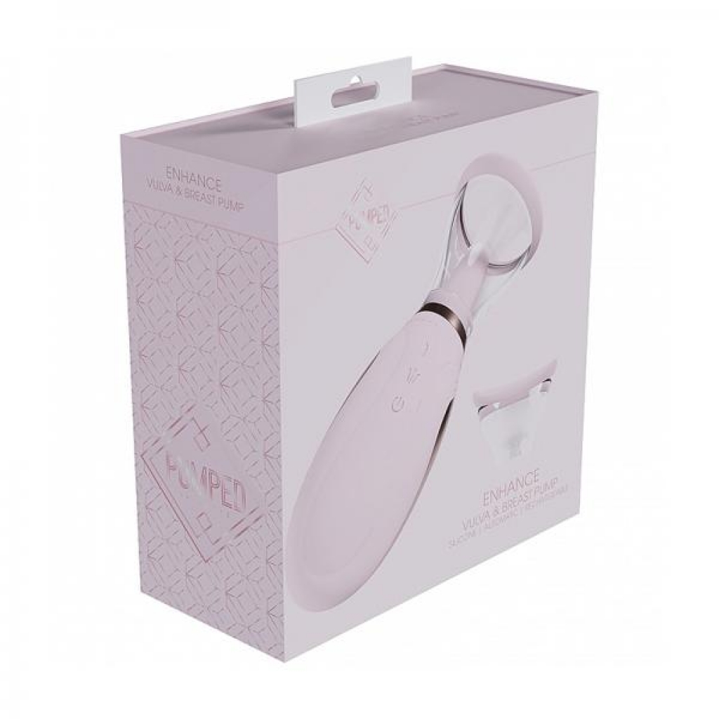 Pumped Enhance Automatic Rechargeable Vulva & Breast Pump Pink - Clit Suckers & Oral Suction