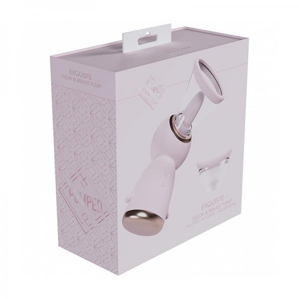 Pumped Exquisite Automatic Rechargeable Vulva & Breast Pump Pink - Clit Suckers & Oral Suction