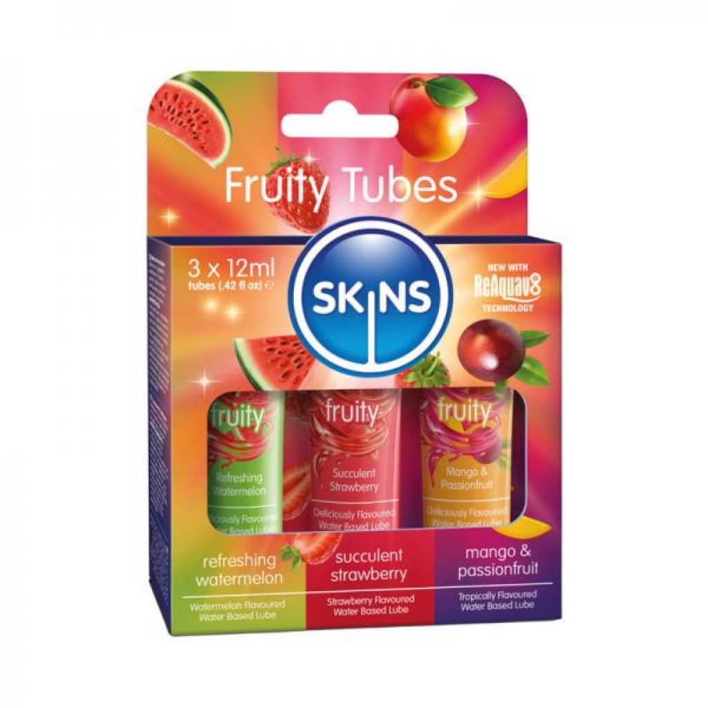 Skins Fruity Sampler Tubes 12ml 3-pack - Lubricants