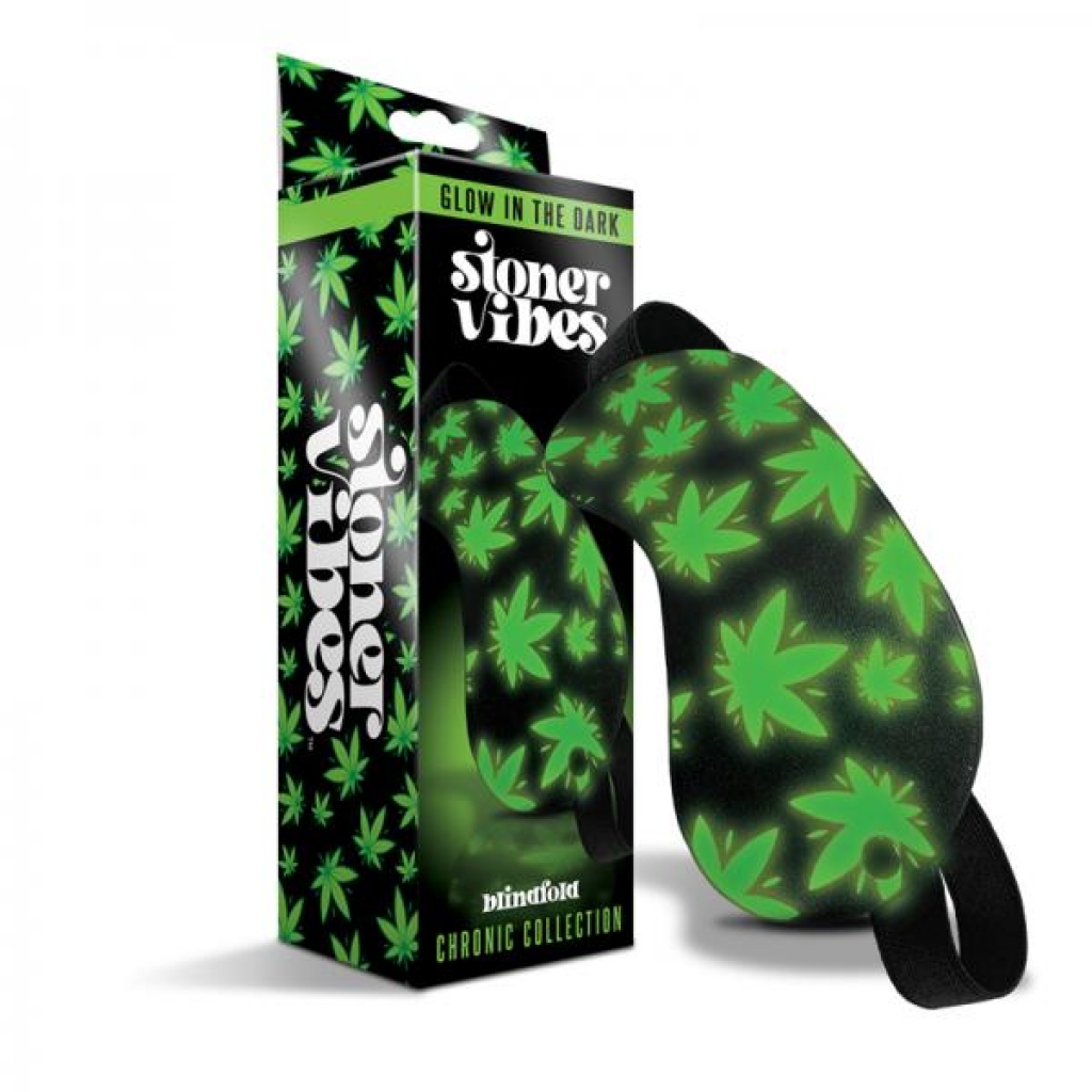 Stoner Vibes Chronic Collection Glow In The Dark Blindfold - Blindfolds