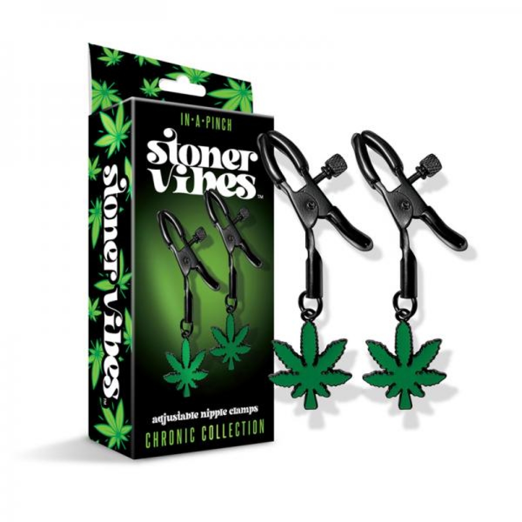 Stoner Vibes Chronic Collection Adjustable Nipple Clamps - Nipple Clamps