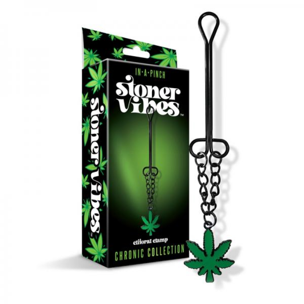 Stoner Vibes Chronic Collection Clitoral Clamp With Chain - Nipple Clamps
