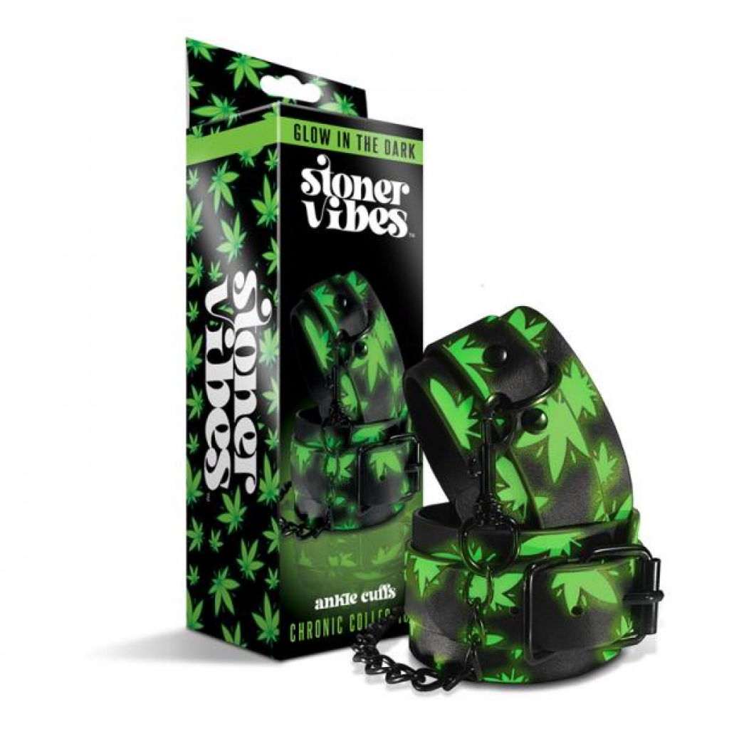 Stoner Vibes Chronic Collection Glow In The Dark Ankle Cuffs - Ankle Cuffs