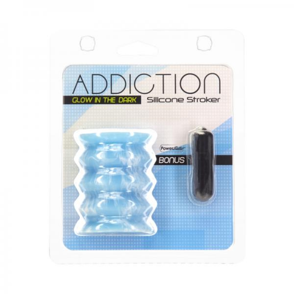 Addiction Silicone Reversible Stroker Glow-in-the-dark - Masturbation Sleeves