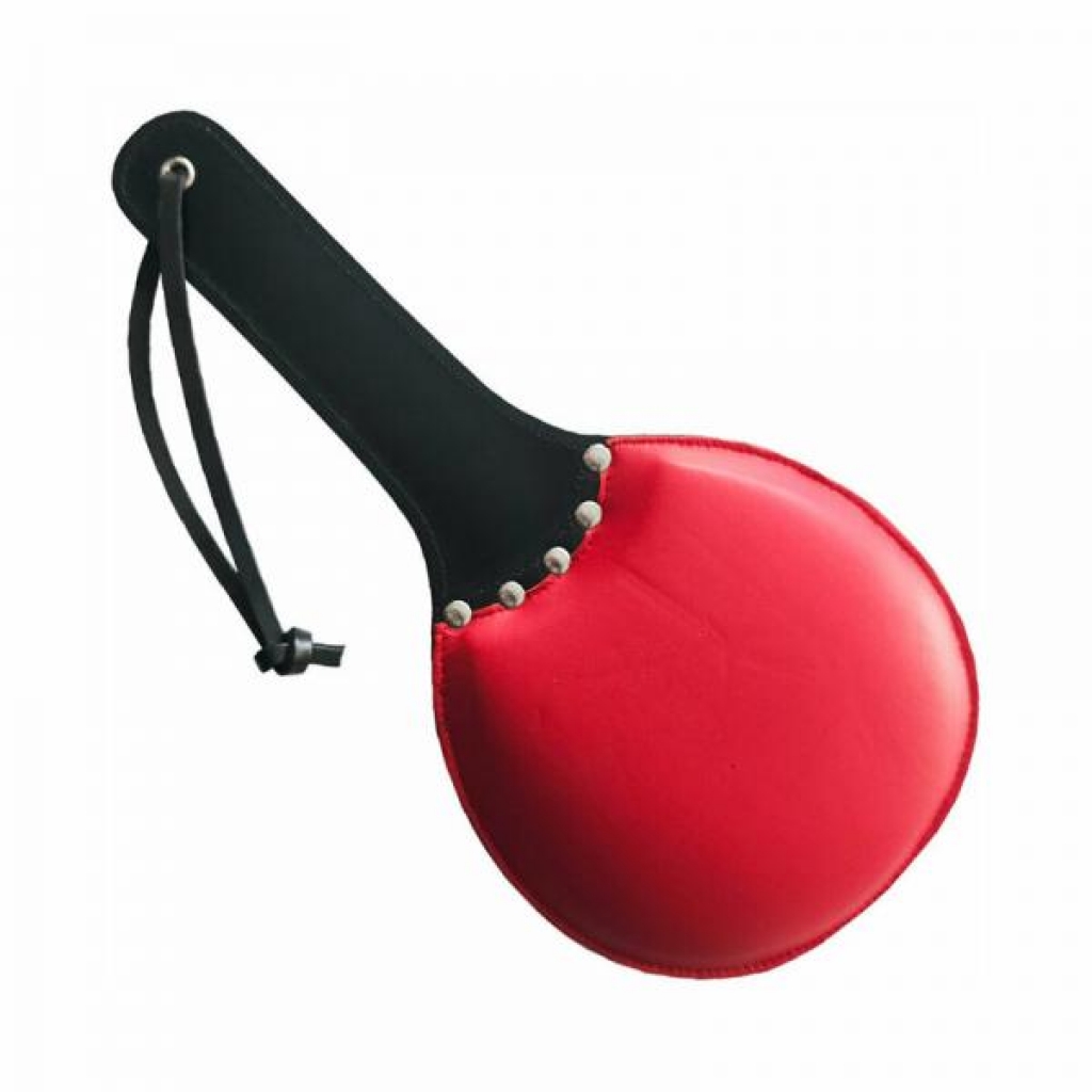 Rouge Leather Padded Ping Pong Paddle Black/red - Crops
