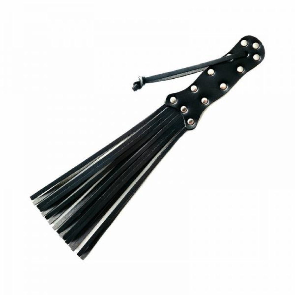 Rouge Leather Spiral Paddle Black - Crops