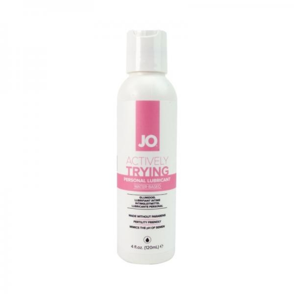 Jo Actively Trying Paraben-free Water-based Lubricant 4 Oz. - Lubricants